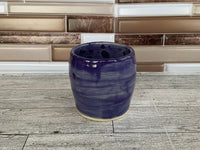 8 oz Purple Ceramic Thumb Indent Cup