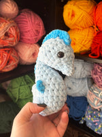 Seahorse Crochet Plushie - Light Blue