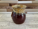 15 oz Cordovan over Light Flux Scaredy Cat Ceramic Mug