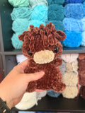 Highland Cow Weighted Crochet Plushie