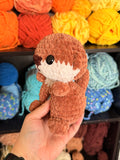 Otter Weighted Crochet Plushie