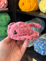 Pocket Stingray Crochet Plushie - Berry