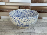 27 oz Blue Splatterware Ceramic Bowl