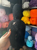 Cat Butt Crochet Ornament - Black