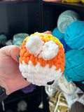 Candy Corn Bee Crochet Plush