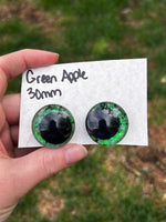 30 mm Resin Sinker Eye - Green Apple