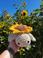 Turtle Crochet Plushie - Sunflower