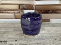 8 oz Purple Ceramic Thumb Indent Cup