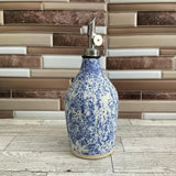 Blue Splatterware Oil Bottle