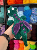 Dragon Crochet Plushie - Emerald and Purple