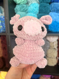 Pig Weighted Crochet Plushie