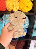 Capybara Weighted Crochet Plushie