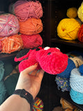 Dragon Crochet Plushie - Pink and Black Glitz