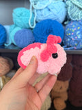Axolotl Critterling Crochet Plushie - Light Pink