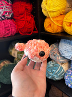 Pocket Whale Crochet Plushie - Petal Pink