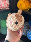 Cat Crochet Plushie - Sandy Tweed and Woodland Tweed