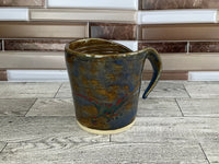 10 oz Blue/Brown Dinosaur Ceramic Mug