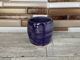 8 oz Purple Ceramic Thumb Indent Cup