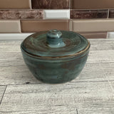 Stoned Denim Lidded Vessel