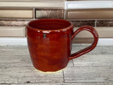 12 oz Red Ceramic Mug