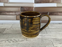 12 oz Glitter Brown Husky Ceramic Mug