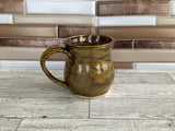 11.5 oz Glitter Brown Ceramic Mug