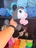 Pepper the Possum Splooter Crochet Plushie