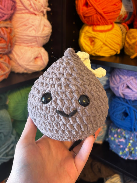 Chocolate Kiss Crochet Plushie - Silver
