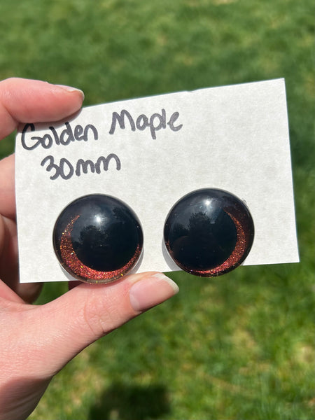 30 mm Resin Sinker Eye - Golden Maple