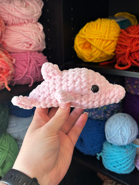 Pink River Dolphin Crochet Plushie