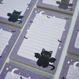 Bat Cat Lined Notepad