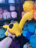 Non Binosaur | Non Binary Brontosaurus Crochet Plushie