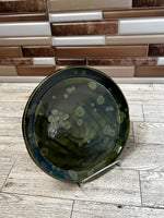 Green Crystal Ceramic 6.5" Diameter Circle Plate