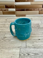 9 oz Blue Drippy Ceramic Mug