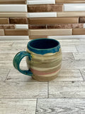 13 oz Blue Marbled Ceramic Mug