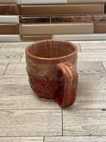 8 oz Red Flux Drippy Ceramic Mug