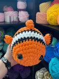 Clownfish Crochet Plushie - Large