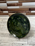 Green Crystal Ceramic 6.5" Diameter Circle Plate