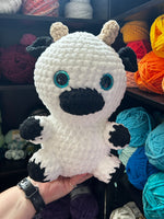 Cow Crochet Plushie - Black and White