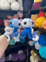 Jellyfish Crochet Plushie - Blue and White