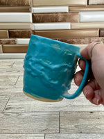 9 oz Blue Drippy Ceramic Mug