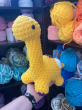 Non Binosaur | Non Binary Brontosaurus Crochet Plushie