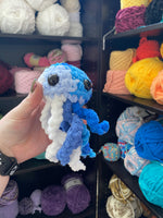 Jellyfish Crochet Plushie - Blue and White