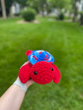 Turtle Crochet Plushie - 4th of July