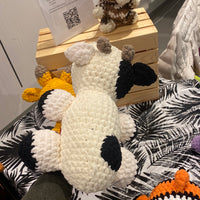 Sleeping Cow Crochet Plushie