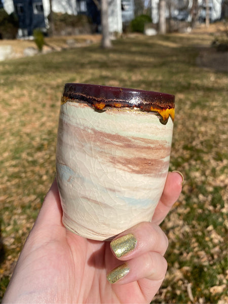 8 oz Honey 22 Karat Gold Luster Cup