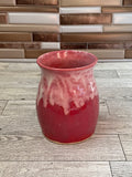 Raspberry Mist Ceramic Vase/ Kitchen Utensil Holder