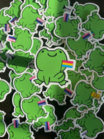 LGBTQ Frog Sticker