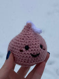 Hershey Kiss Crochet Plushie - Small Pink