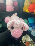 Sleeping Pig Crochet Plushie